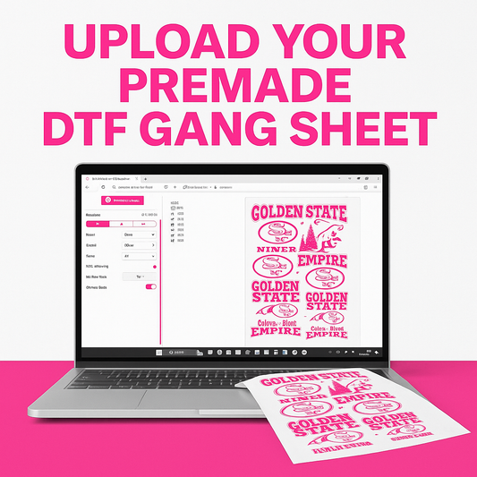 Upload Your Premade DTF Gang Sheet