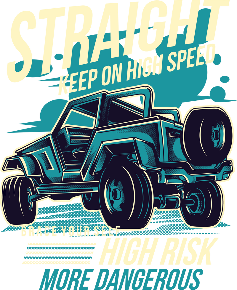 Siga recto a alta velocidad
