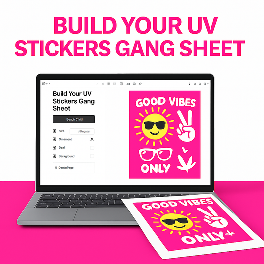Build Your UV  Stickers Gang Sheet
