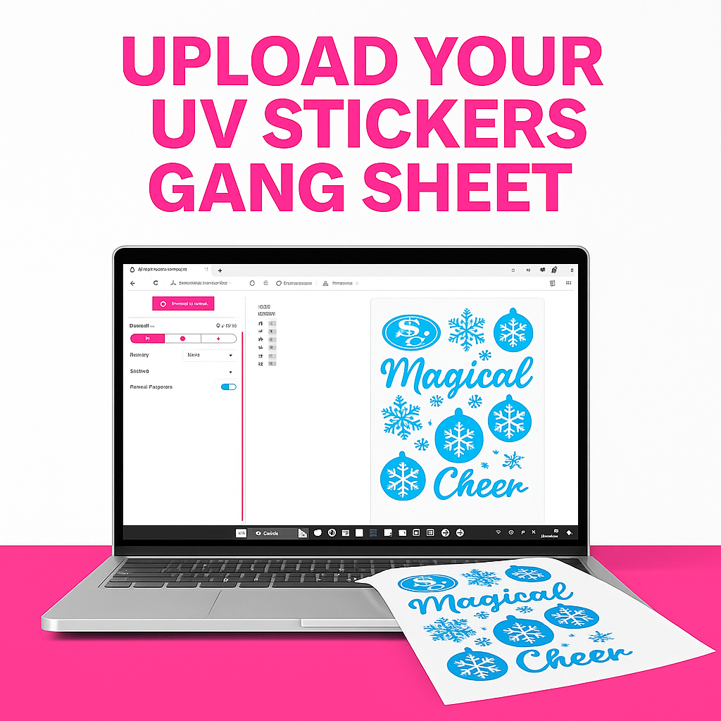 Upload Your UV  Stickers Gang Sheet